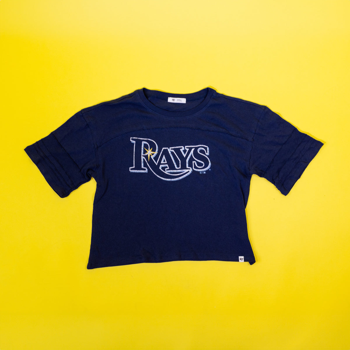 T-shirt Campus Lifestyle Femme Tampa Bay Rays MLB Gris Taille M Neuf
