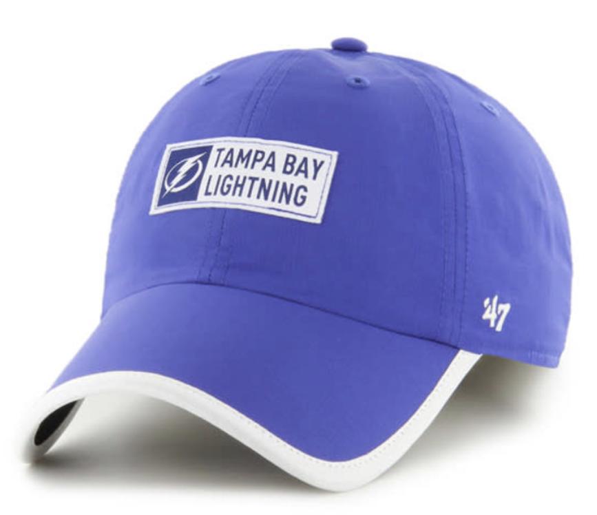 47 Brand Tampa Bay Lightning Cold Zone Royal Curved Visor Cap - Snapback, Blue, Acrylic/Wool Blend - View #7