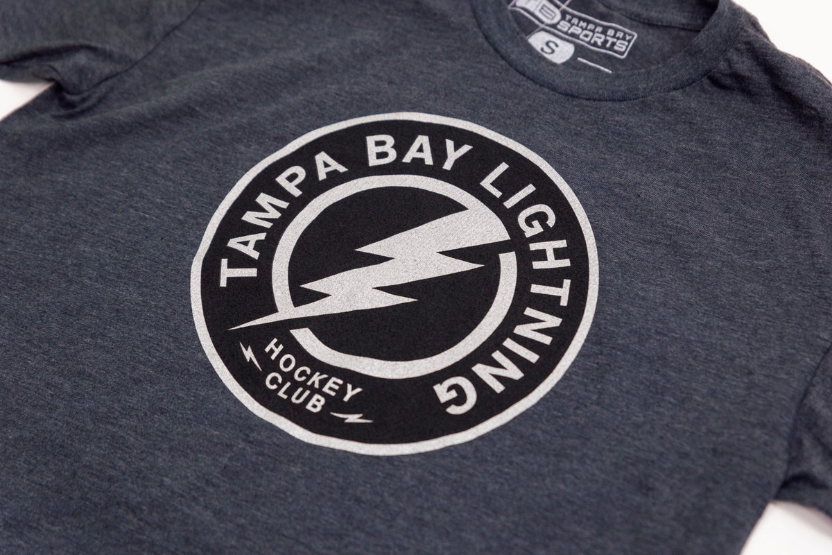Men's Tampa Bay Lightning Liquid Silver Primary Logo Performance Tee