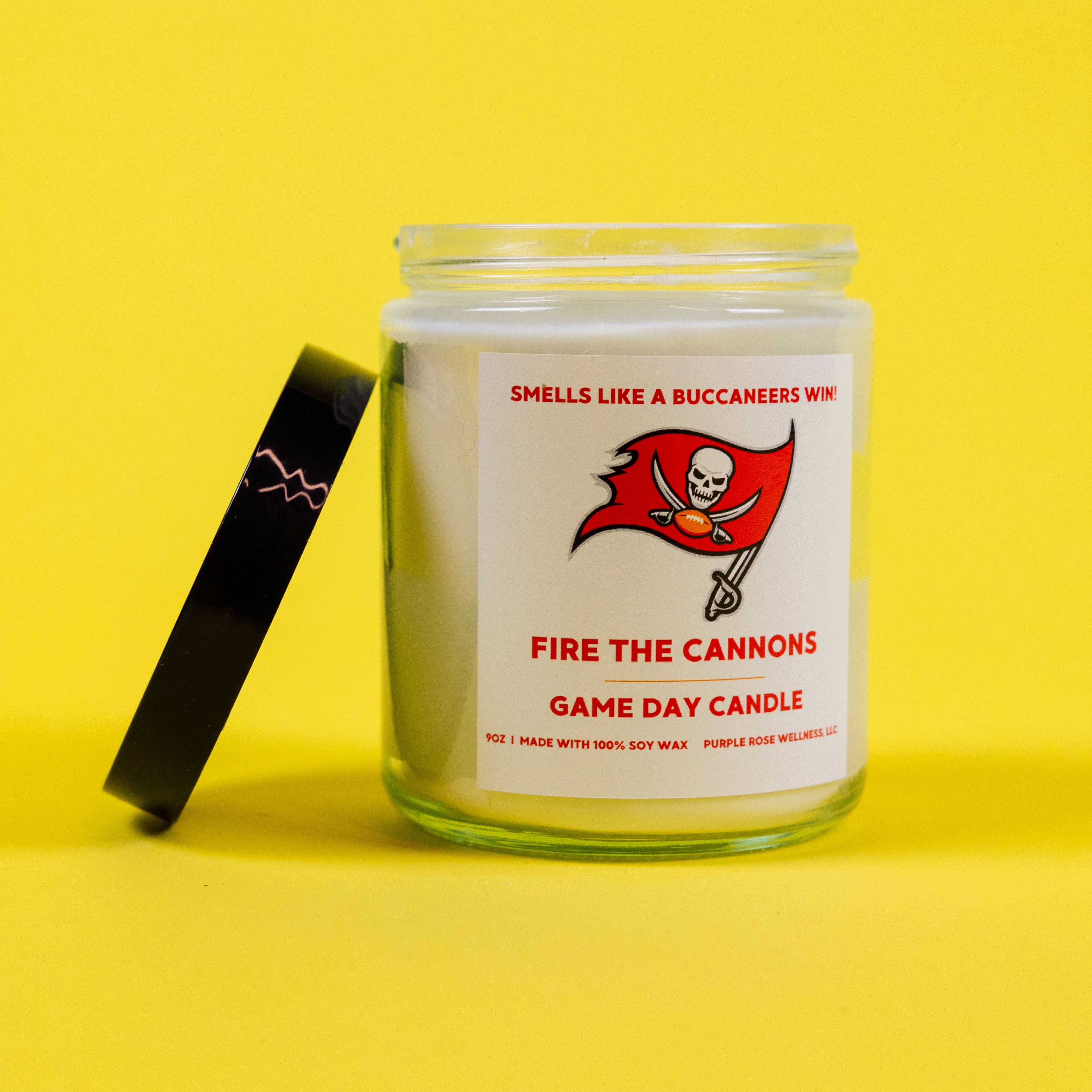 Tampa Bay Buccaneers Football Candle