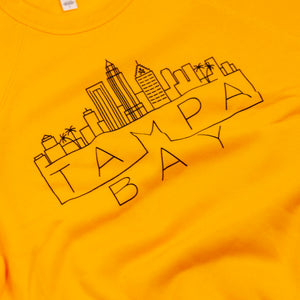 Tampa Skyline Sweatshirt - Gold