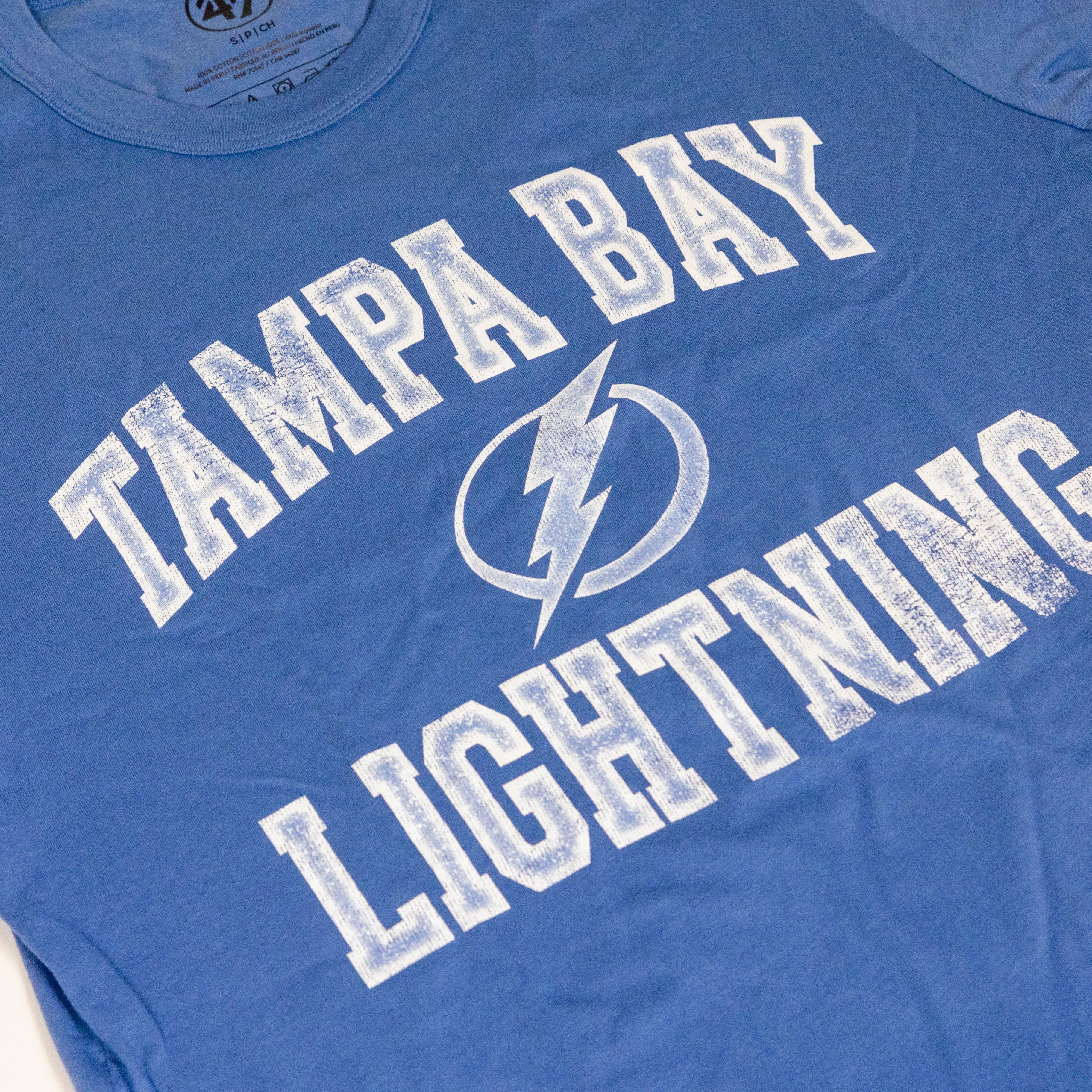 '47 Mens Tampa Bay Lightning Victory T-Shirt - Blue - Small