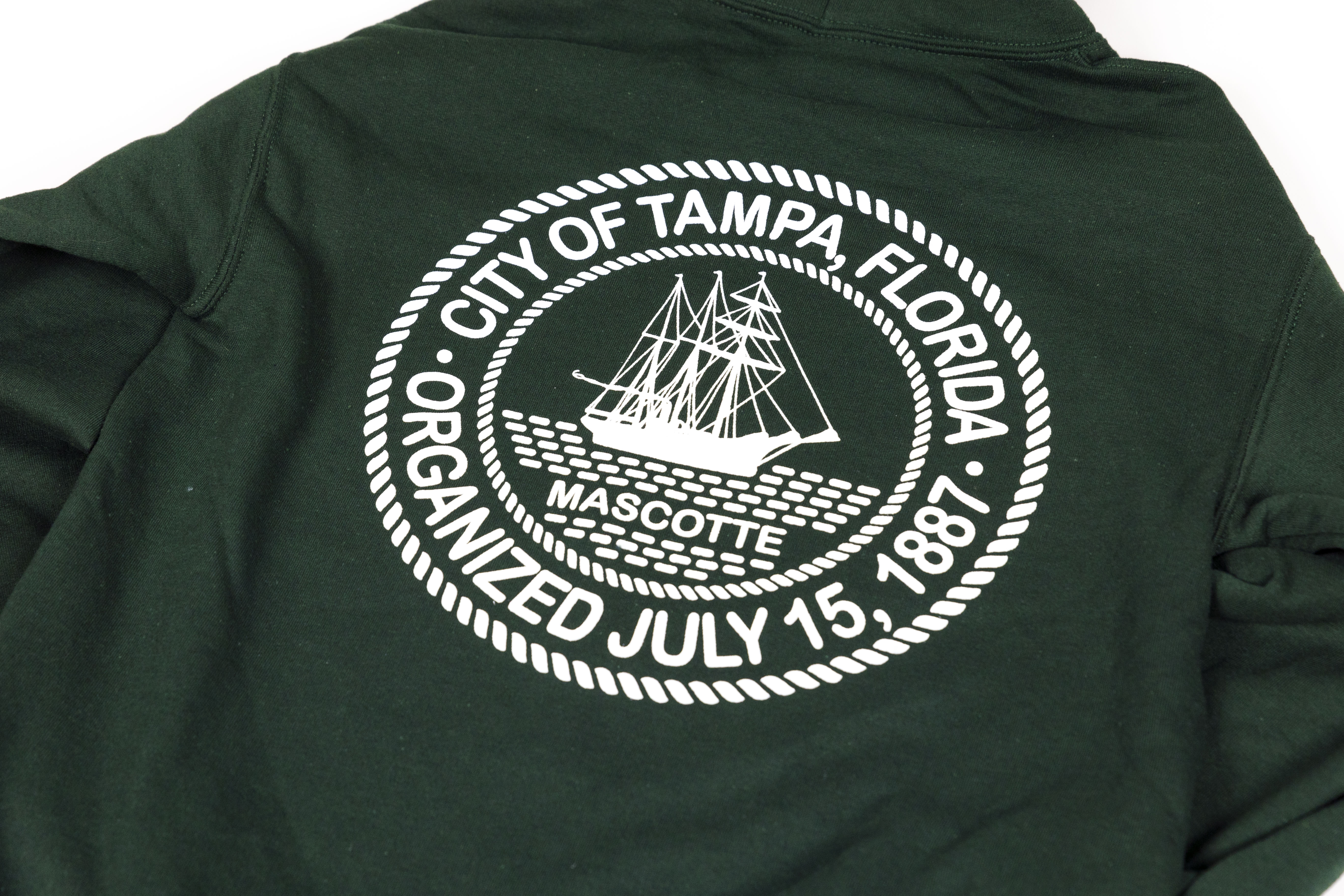 Tampa City Seal Hoodie - Green